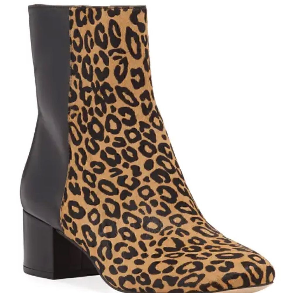 NWOB Women's Donald Pliner Cindee Leopard Cheetah Animal Print Boots Bootie Sz 8